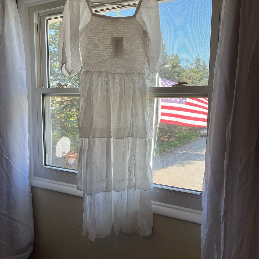 Long white dress